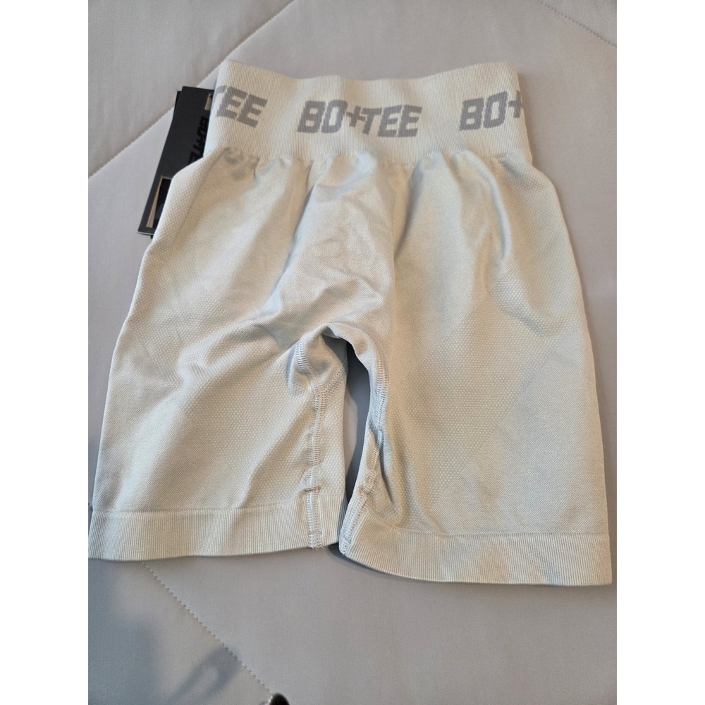 Bo+tee women's seamless high waisted workout shorts size XXS gray